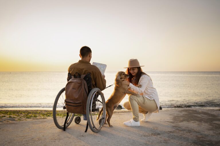 Disability support worker helping an NDIS participant in Victoria